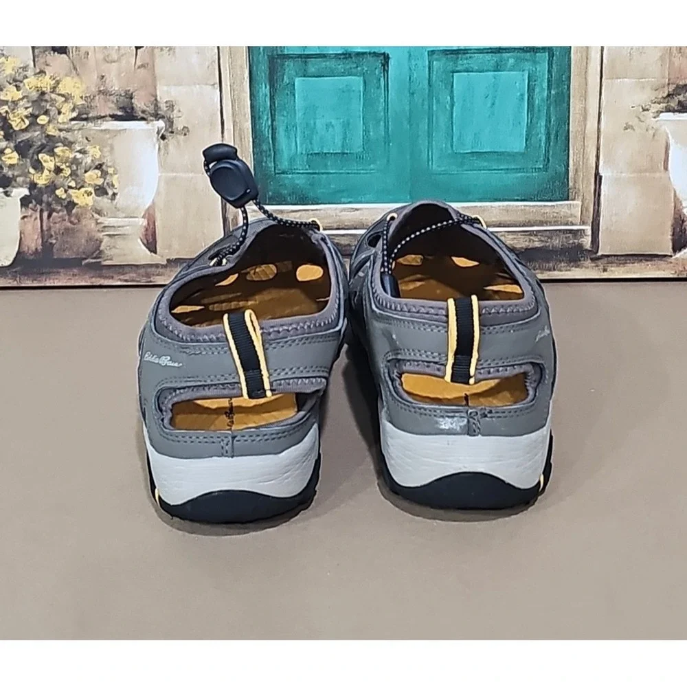 Eddie Bauer Mens Brown Athletic Outdoor Drawstring Water Shoes Size 9M